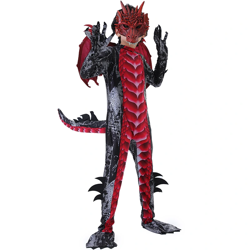 Halloween Parade Kids Dragon Costume With Detachable Wings