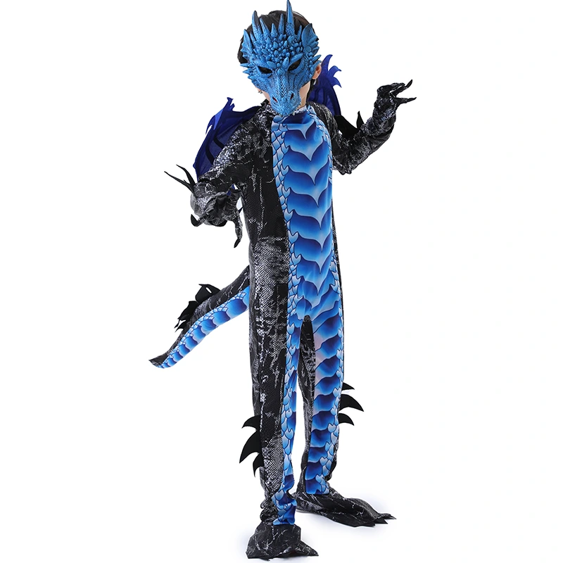Halloween Parade Kids Dragon Costume With Detachable Wings